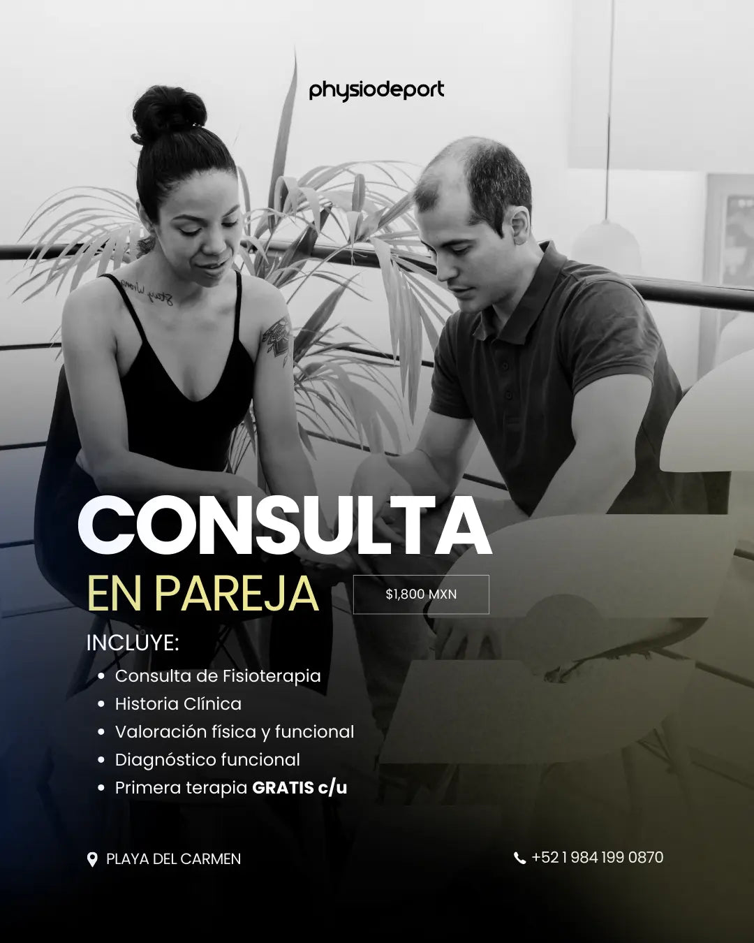 Consulta en pareja: $1,800